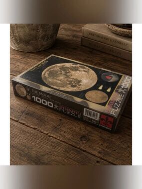 Eurographics The Moon 1000 Piece Jigsaw Puzzle ~Sealed ~Made in USA ~Lunar Map